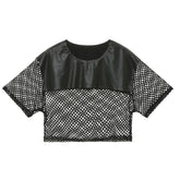 Black Fishnet Crop Top